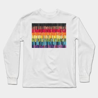 Philadelphia Gay Pride Flag Collage Long Sleeve T-Shirt